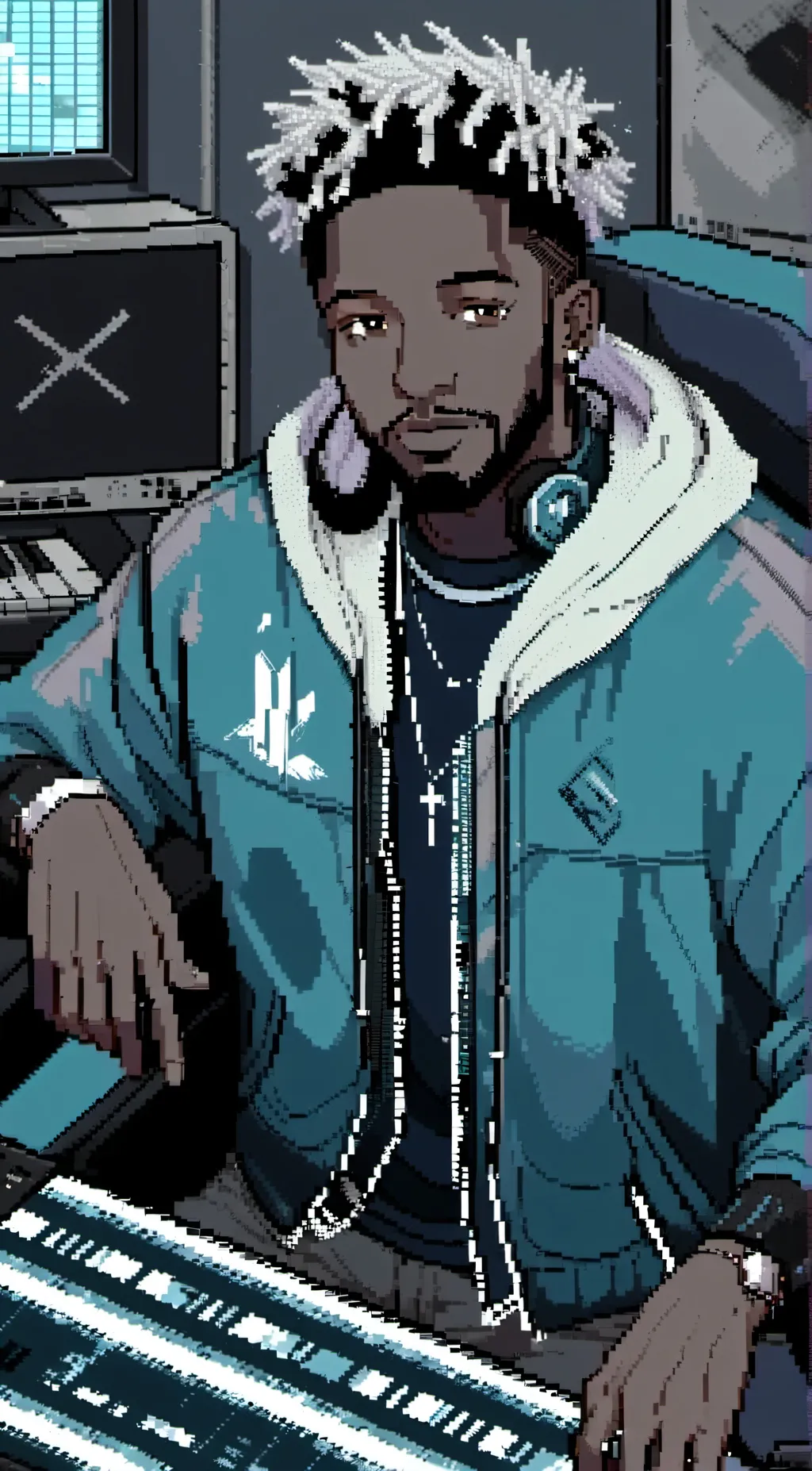 ai character: Q-tip background