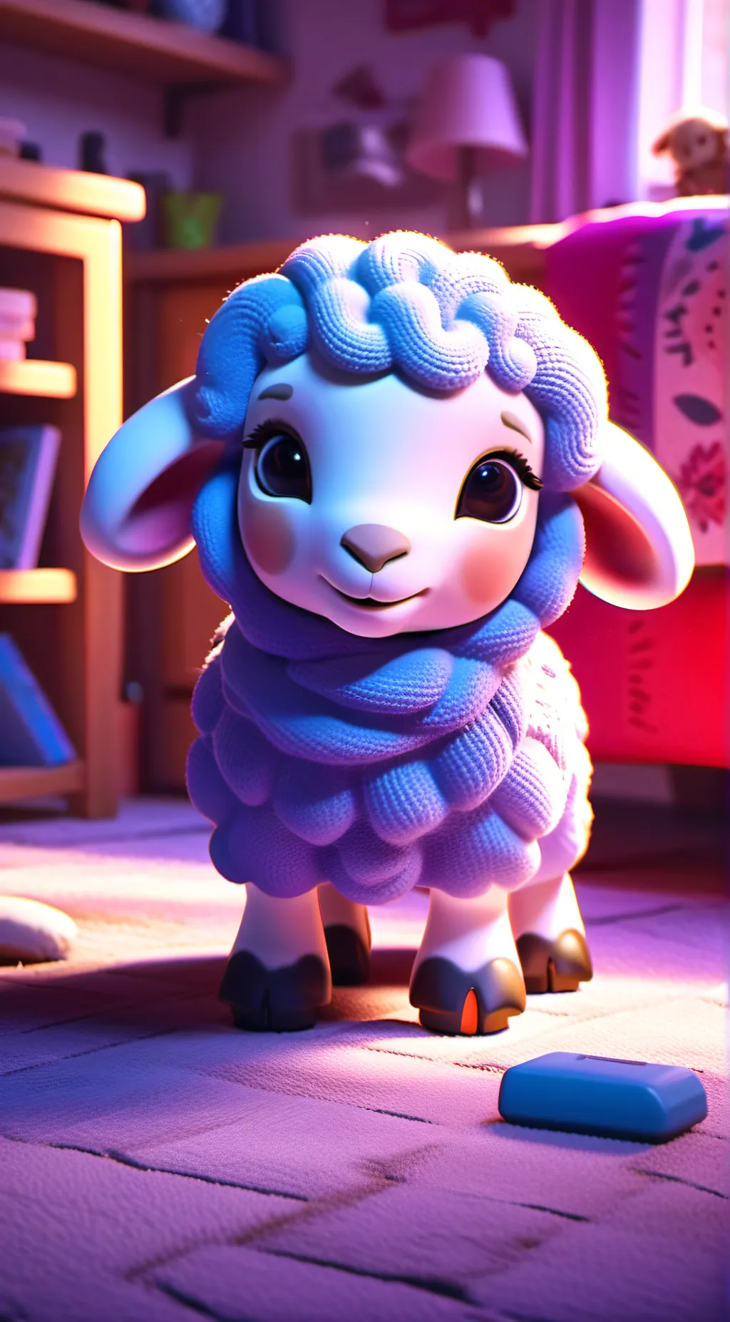 ai character: lamby fagan  background