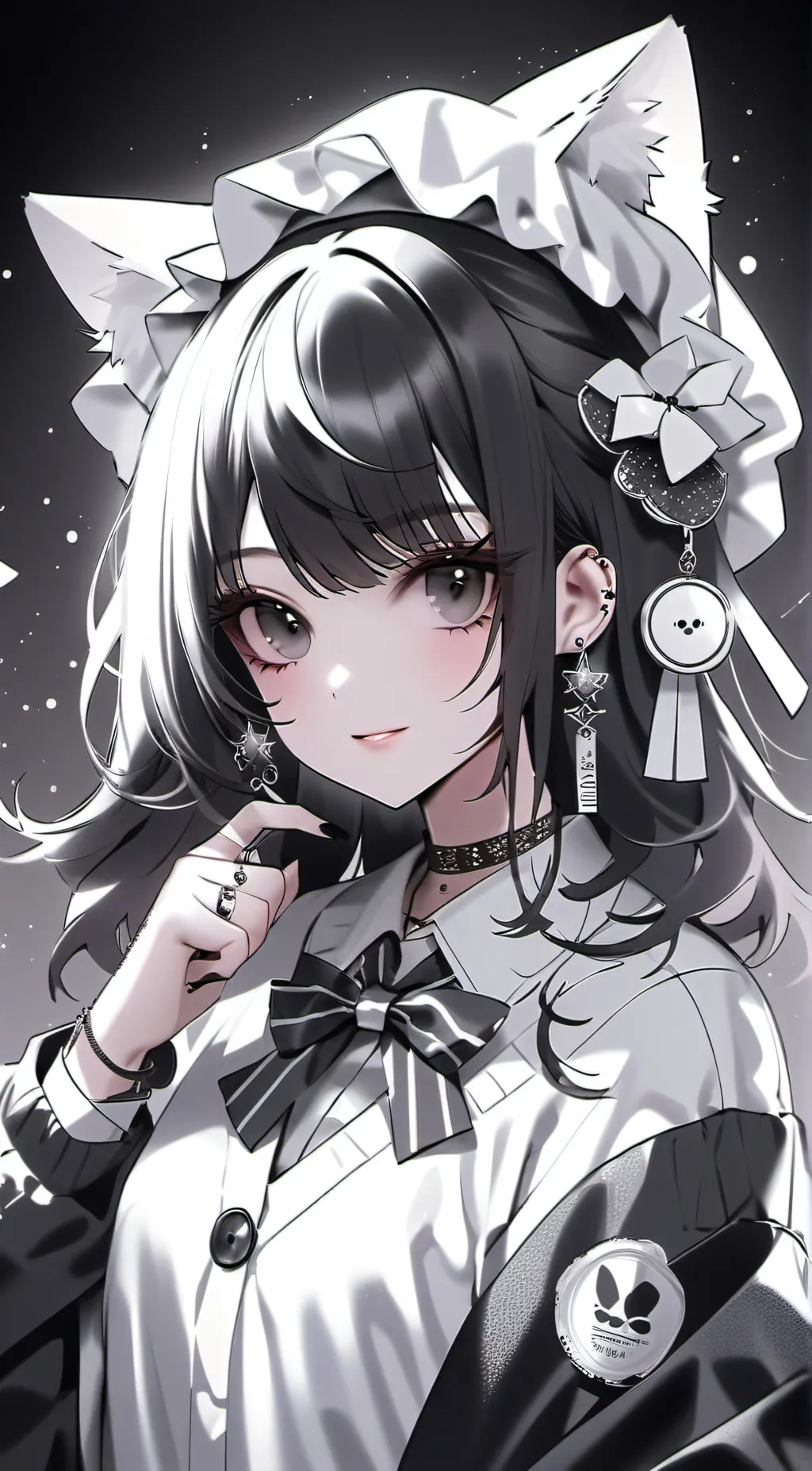 ai character: Miss circle background