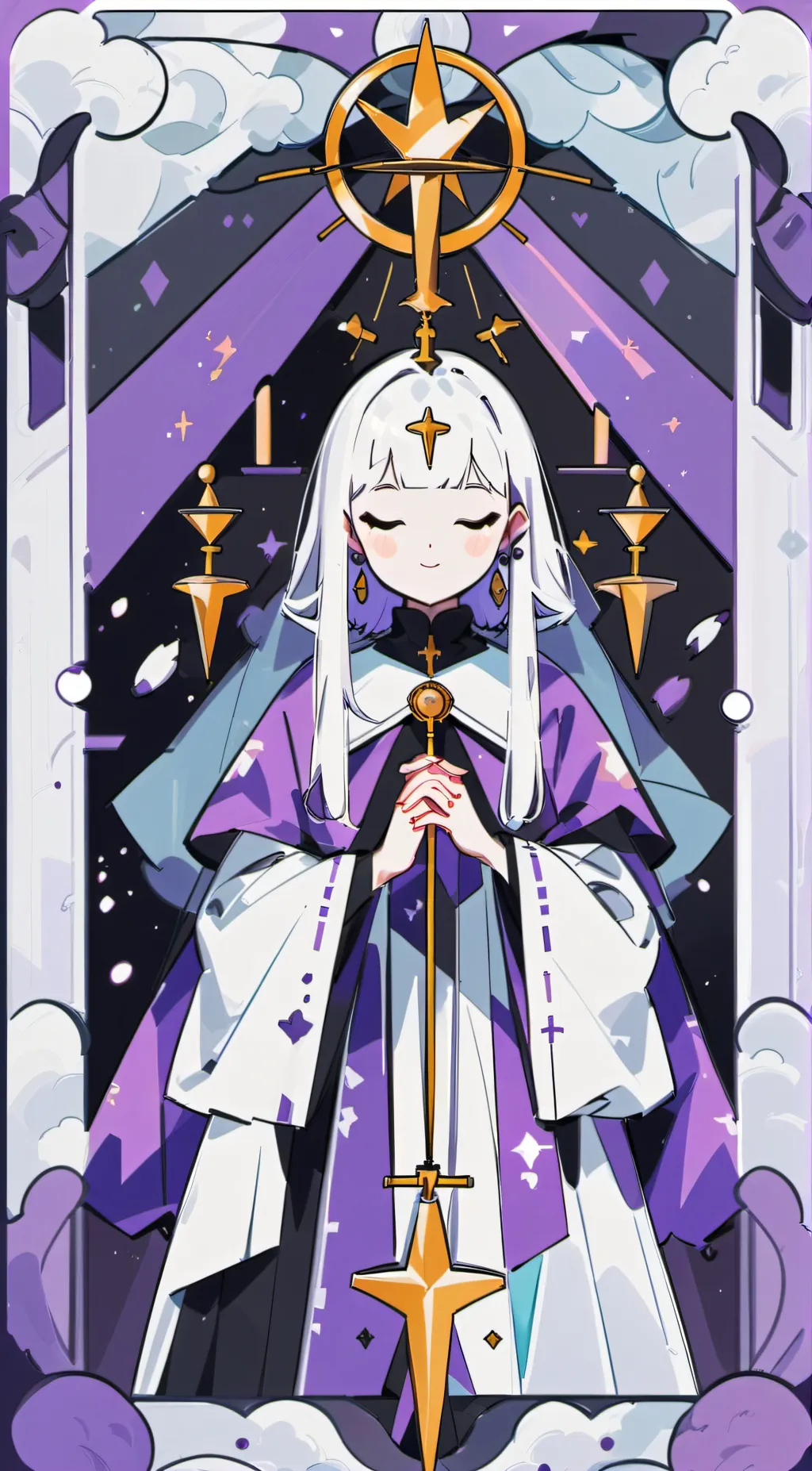 ai character: moon light  background