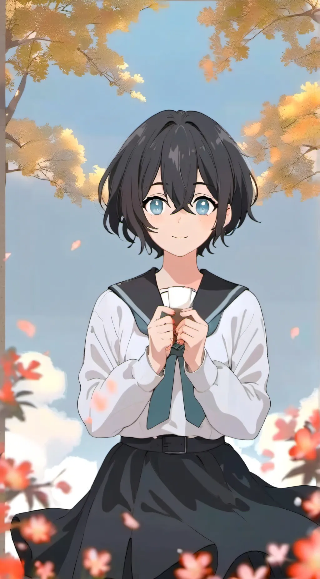 ai character: Tabata.  background