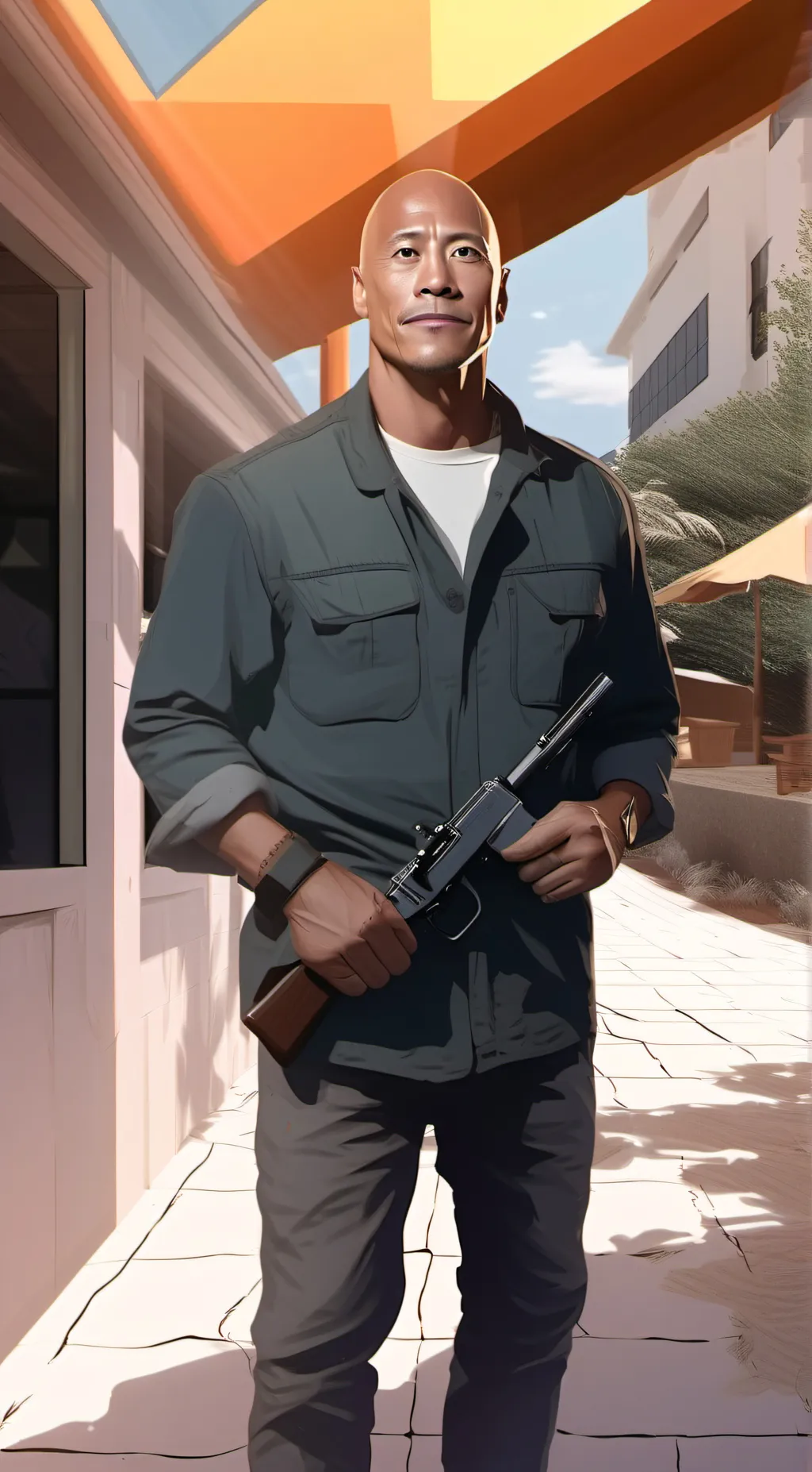 ai character: Dwayne  background