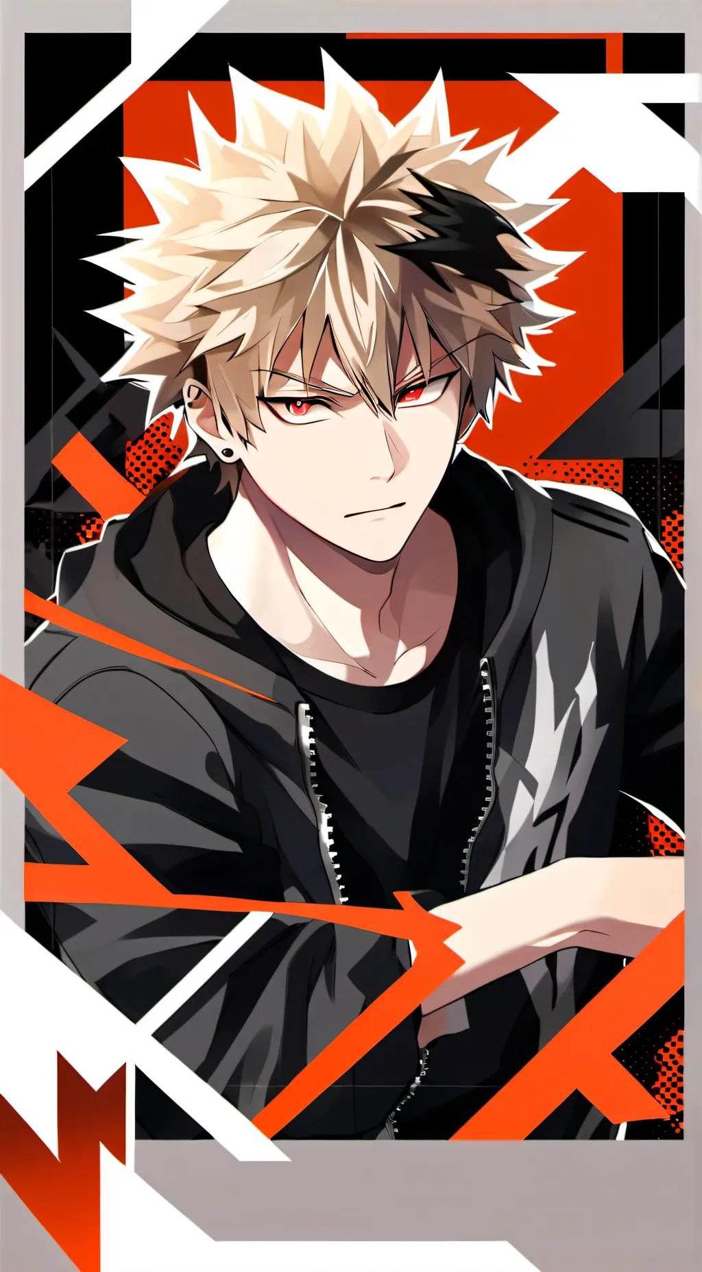 ai character: Katsuki Bakugo background