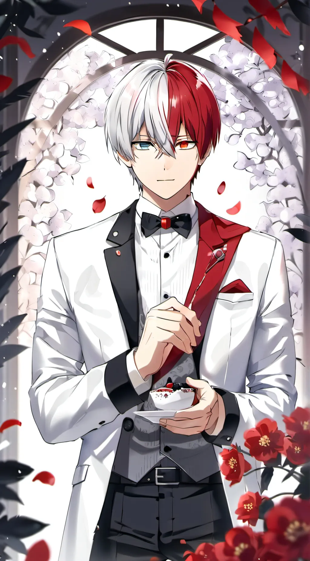 ai character: June bride Shoto  background