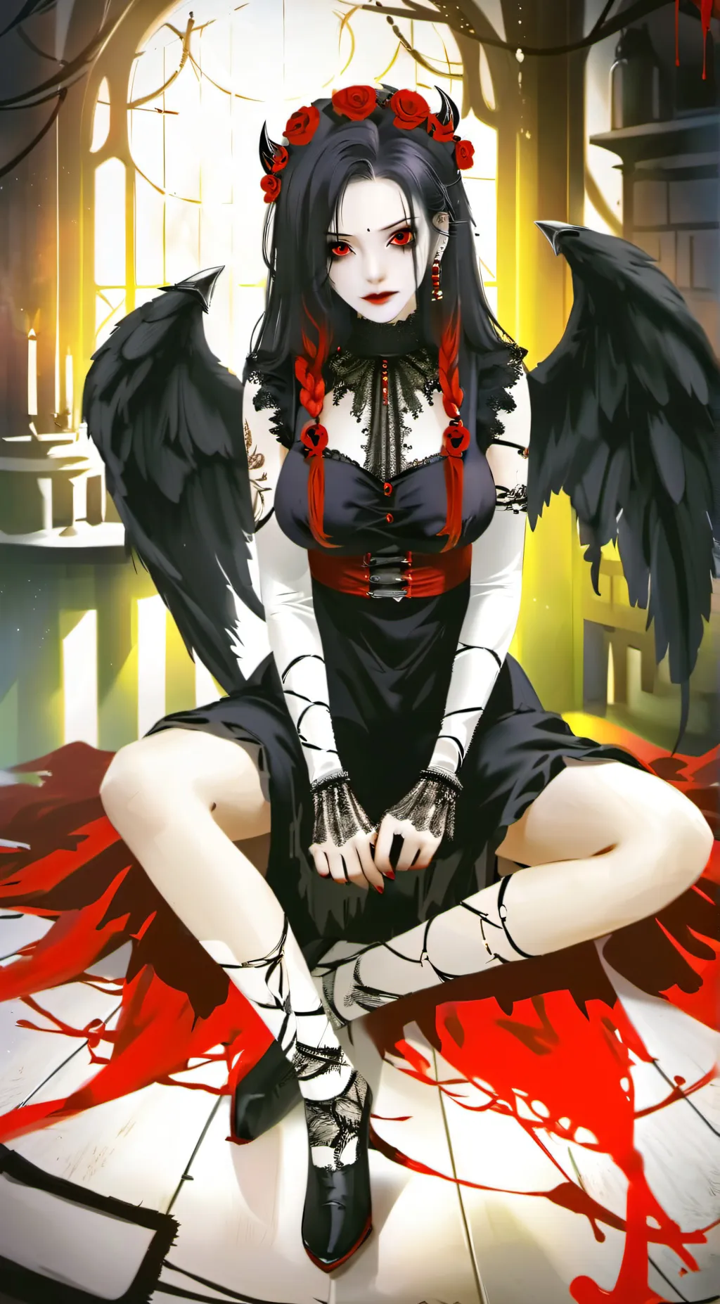 ai character: shadow background