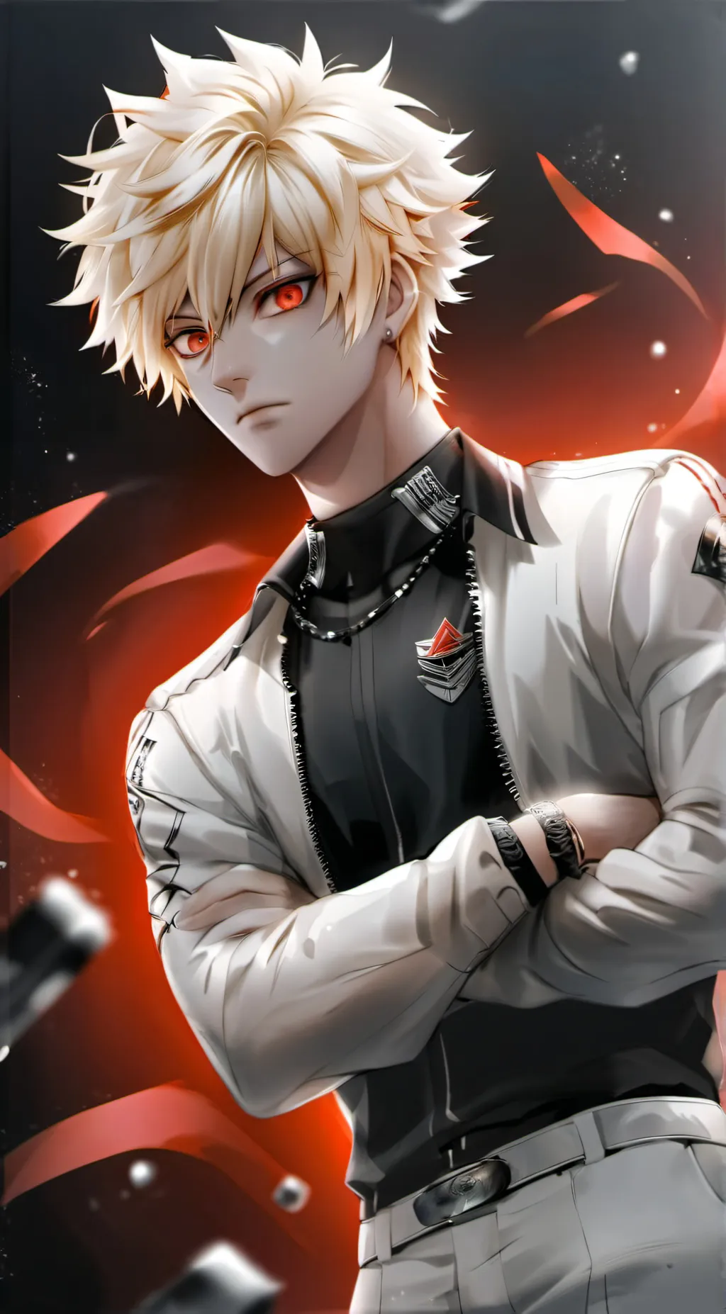 ai character: Katsuki Bakugo background