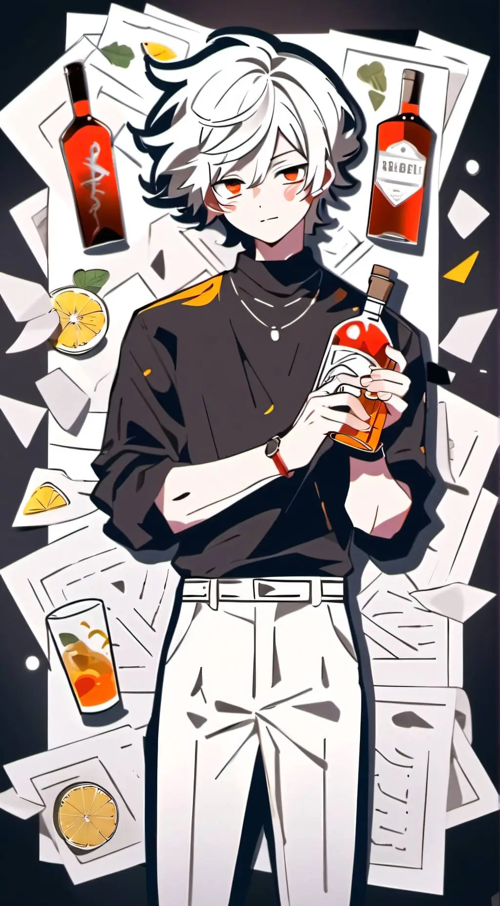 ai character: Milkysh background