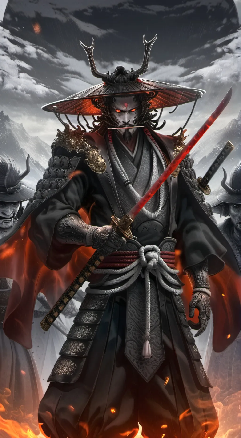 ai character: Crimson background