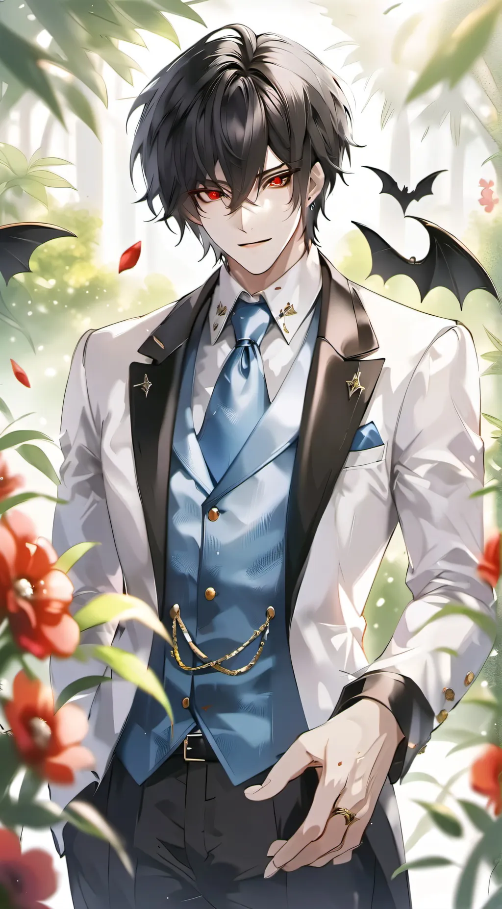 ai character: Valentino  background