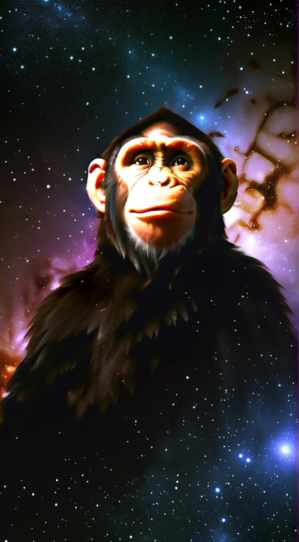 ai character: George the monkey background