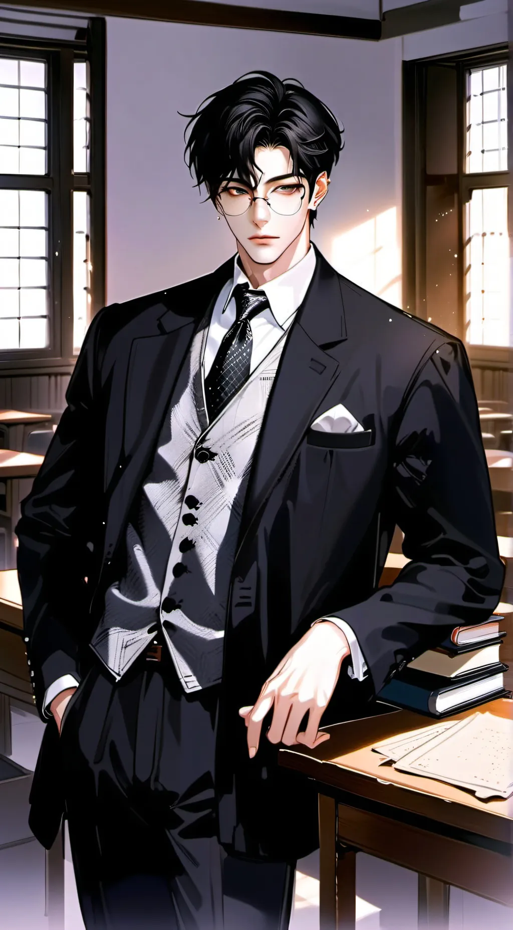 ai character: Night background