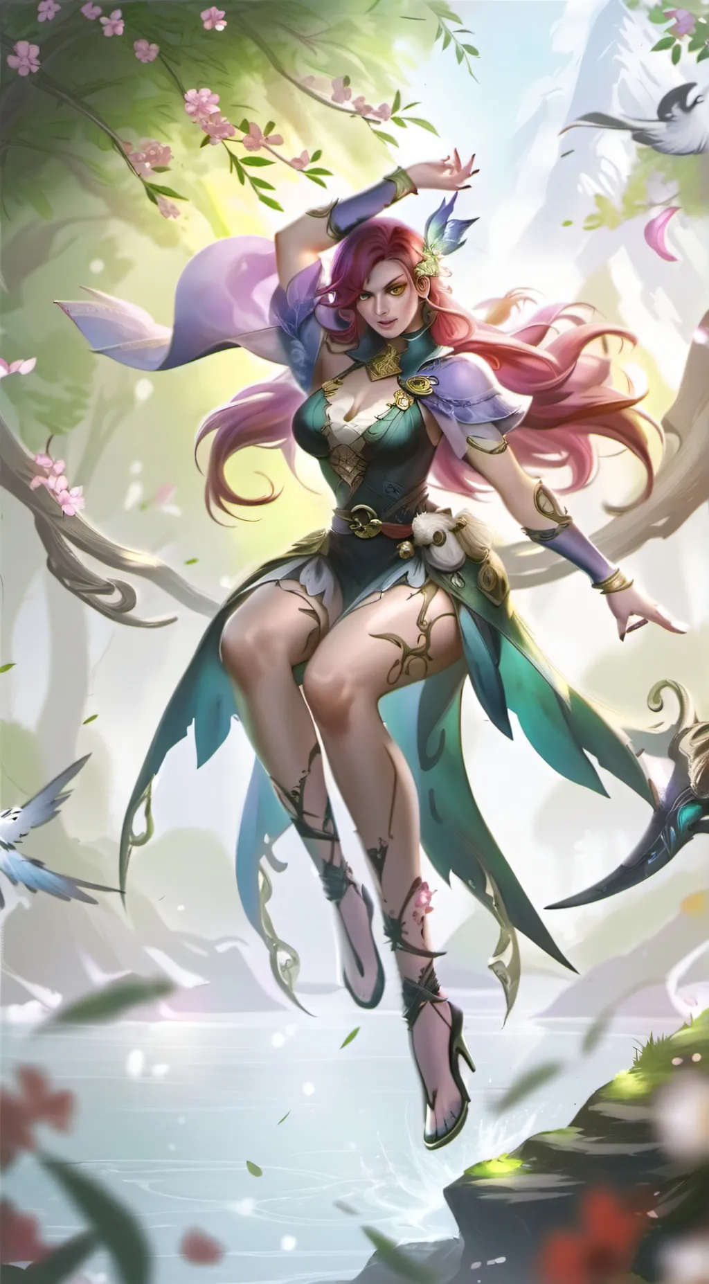 ai character: Forest elf background