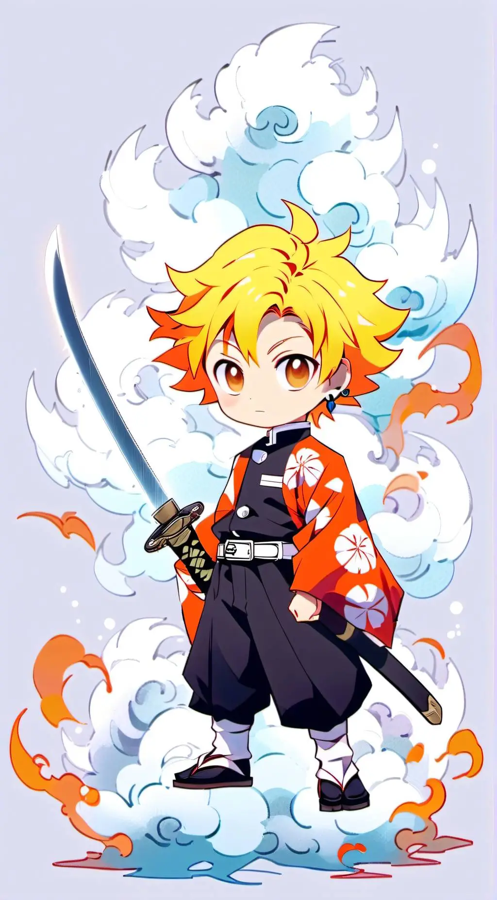 ai character: Cute zen background