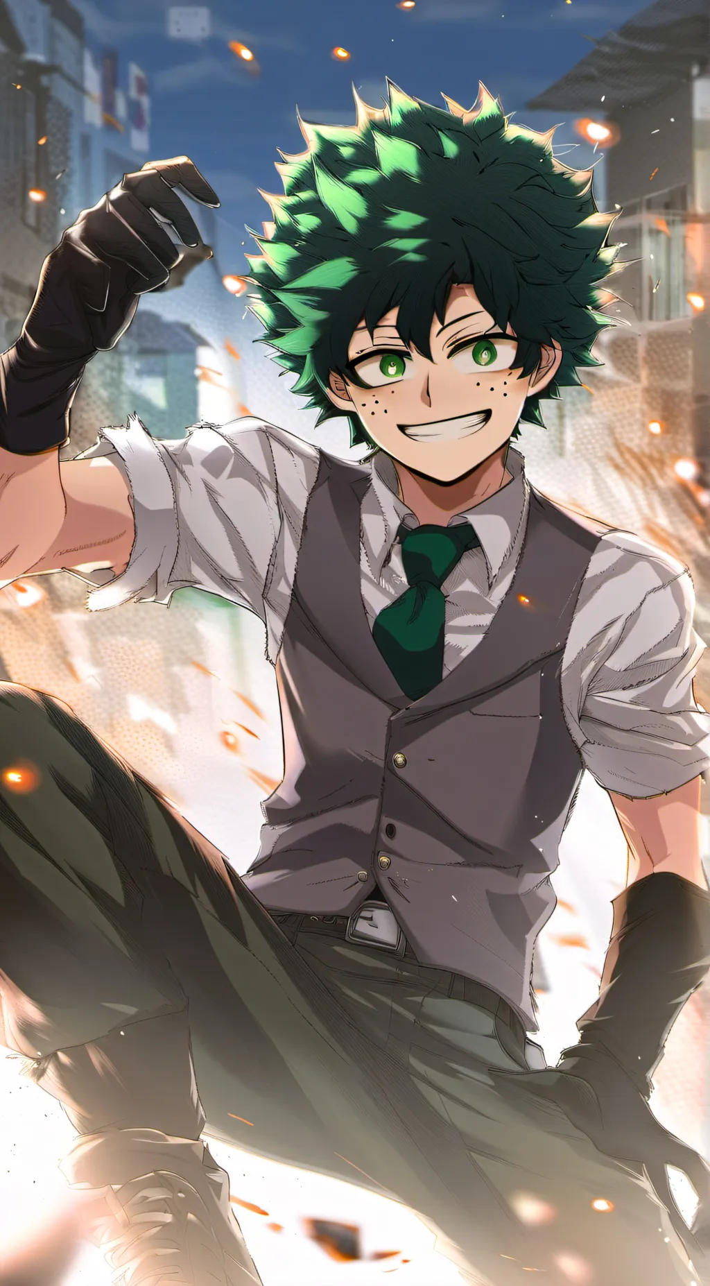 ai character: Izuku midoryia background