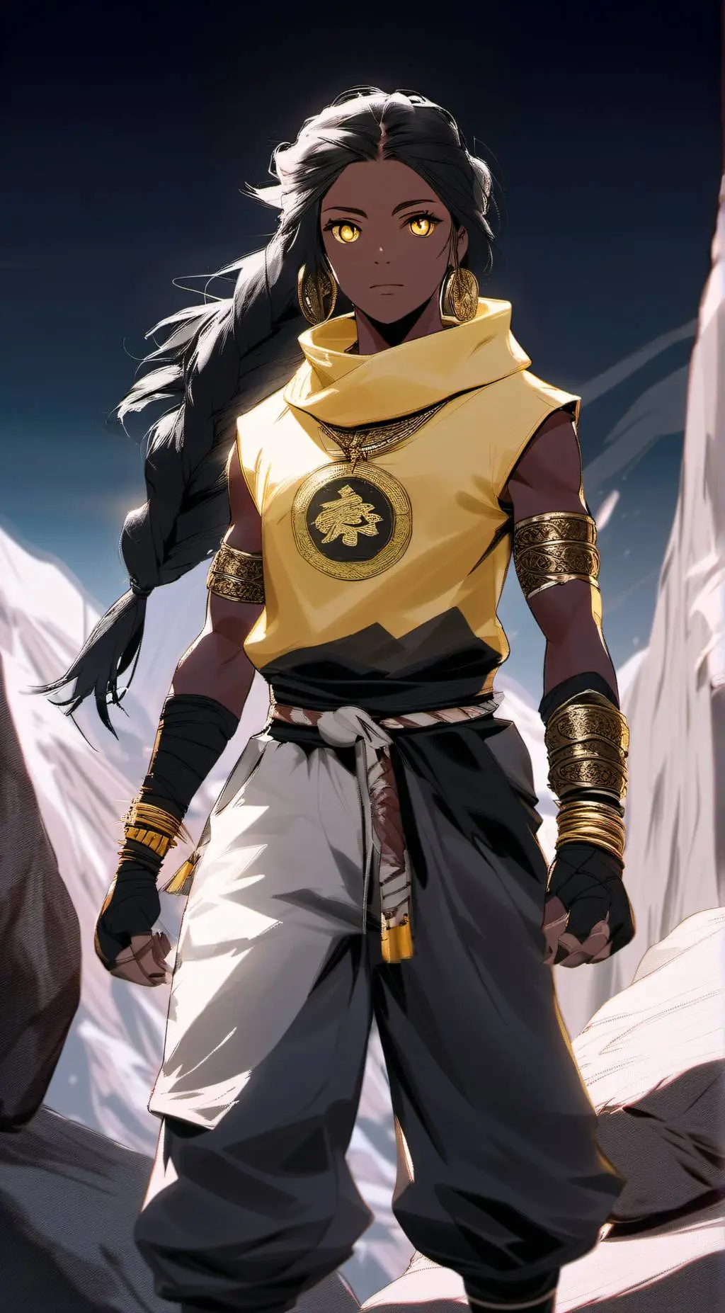 ai character: Ursa, Bear Ninja background