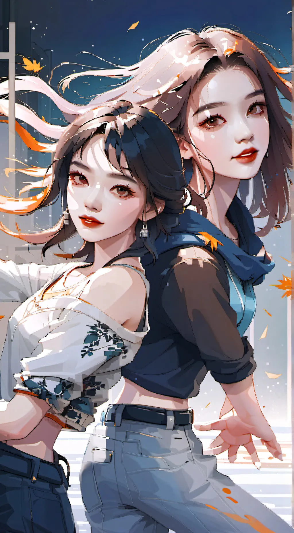 ai character: Lisa and Trisha background