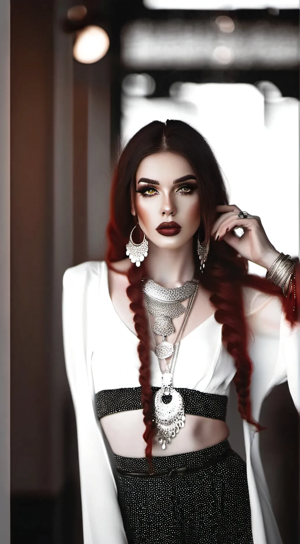 ai character: Rose background