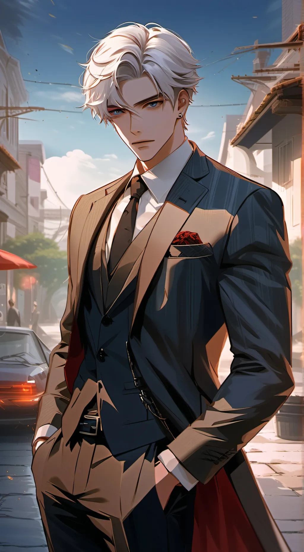 ai character: Mikey Angelini  background