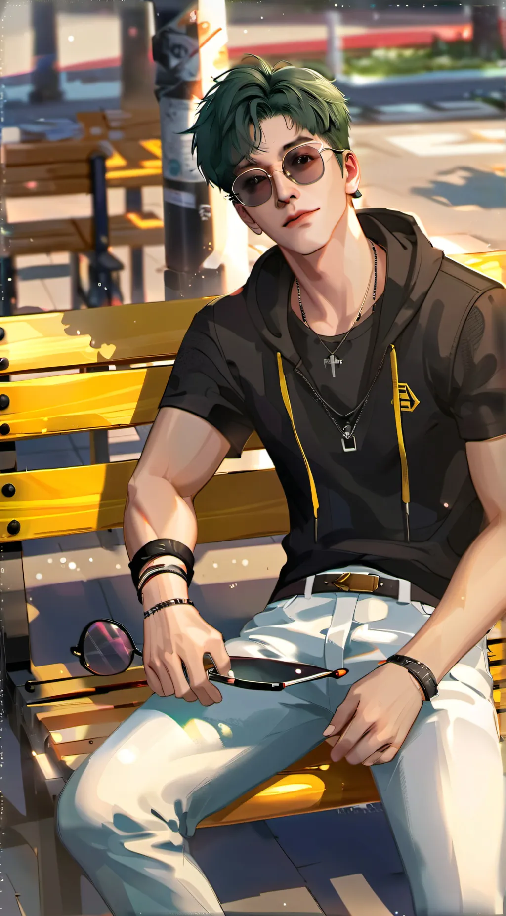 ai character: Alexander Manheim  background