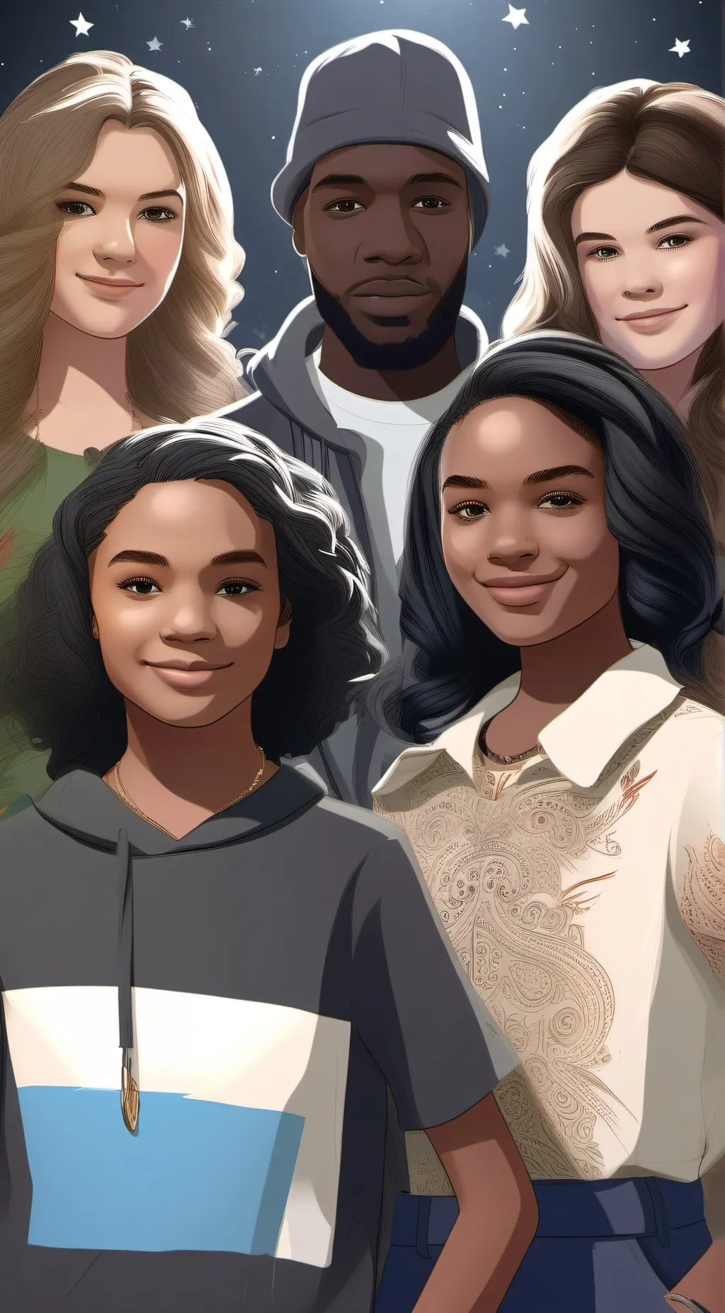 ai character: star cast background