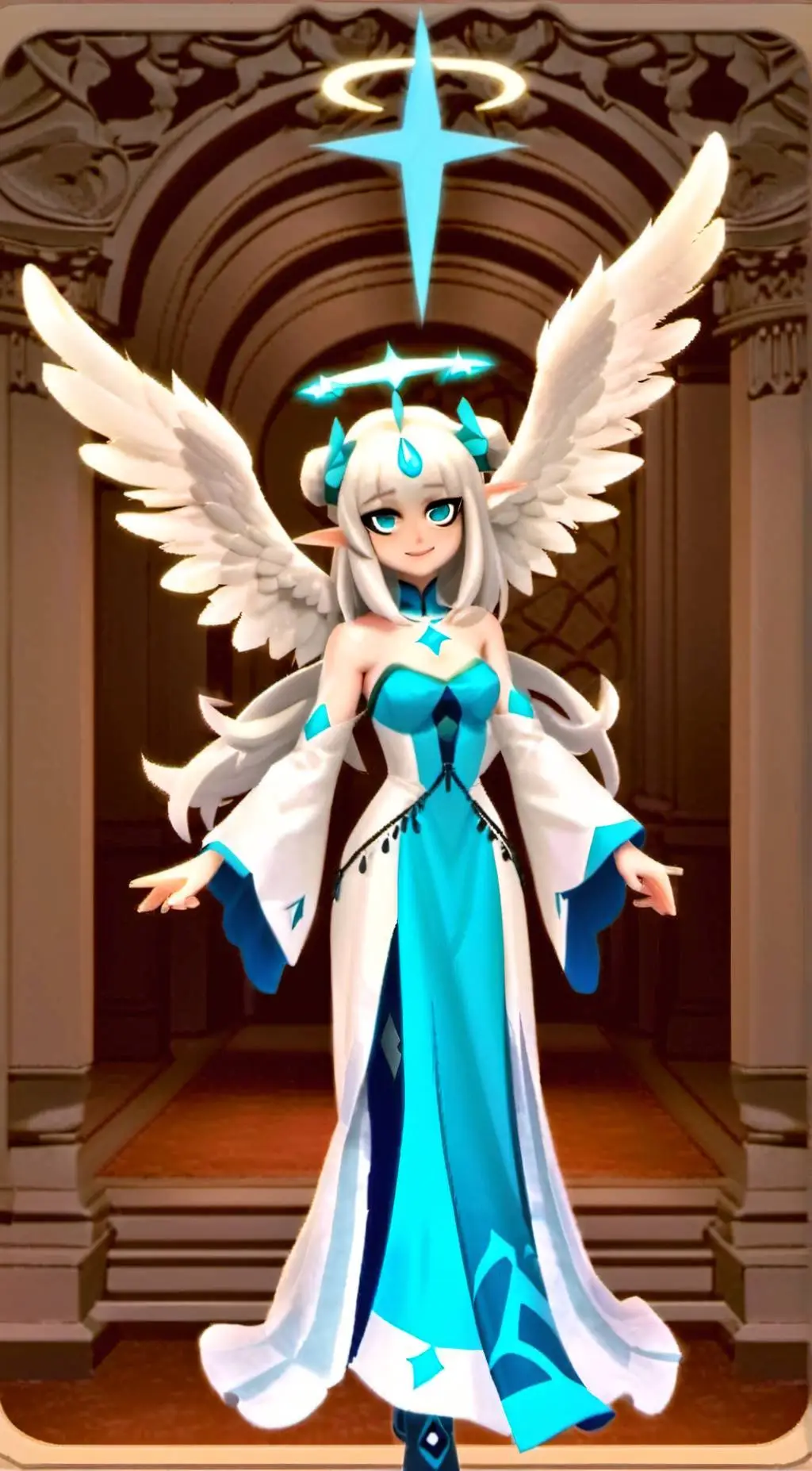 ai character: guiding light  background