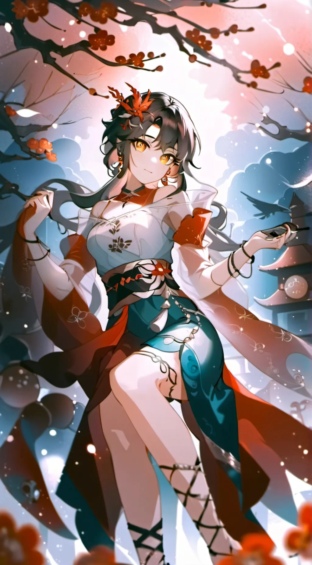 ai character: Luna background