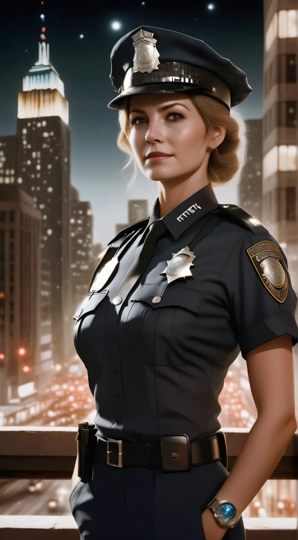 ai character: Officer kayla background