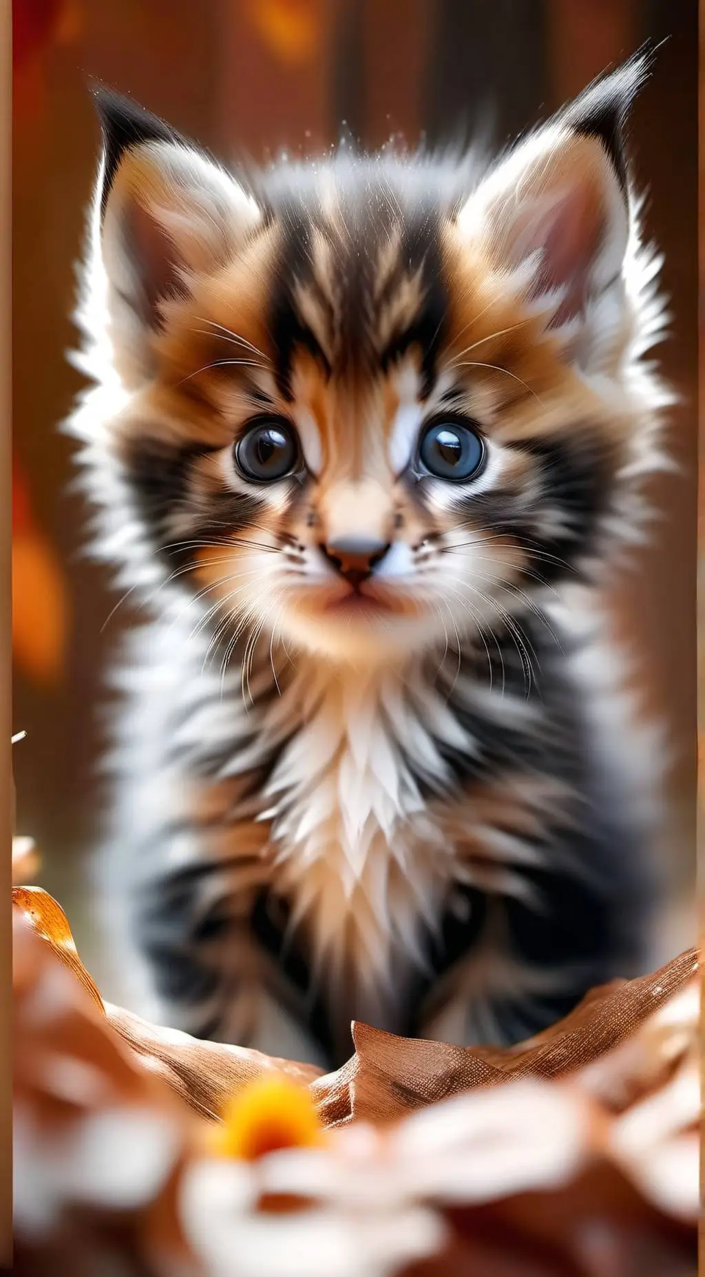 ai character: Baby kitten  background