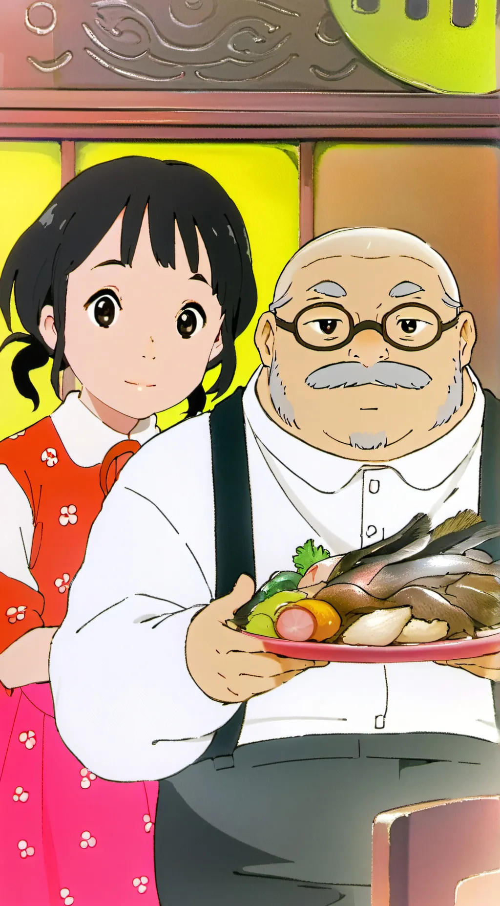 ai character: Fat uncle/ookie background