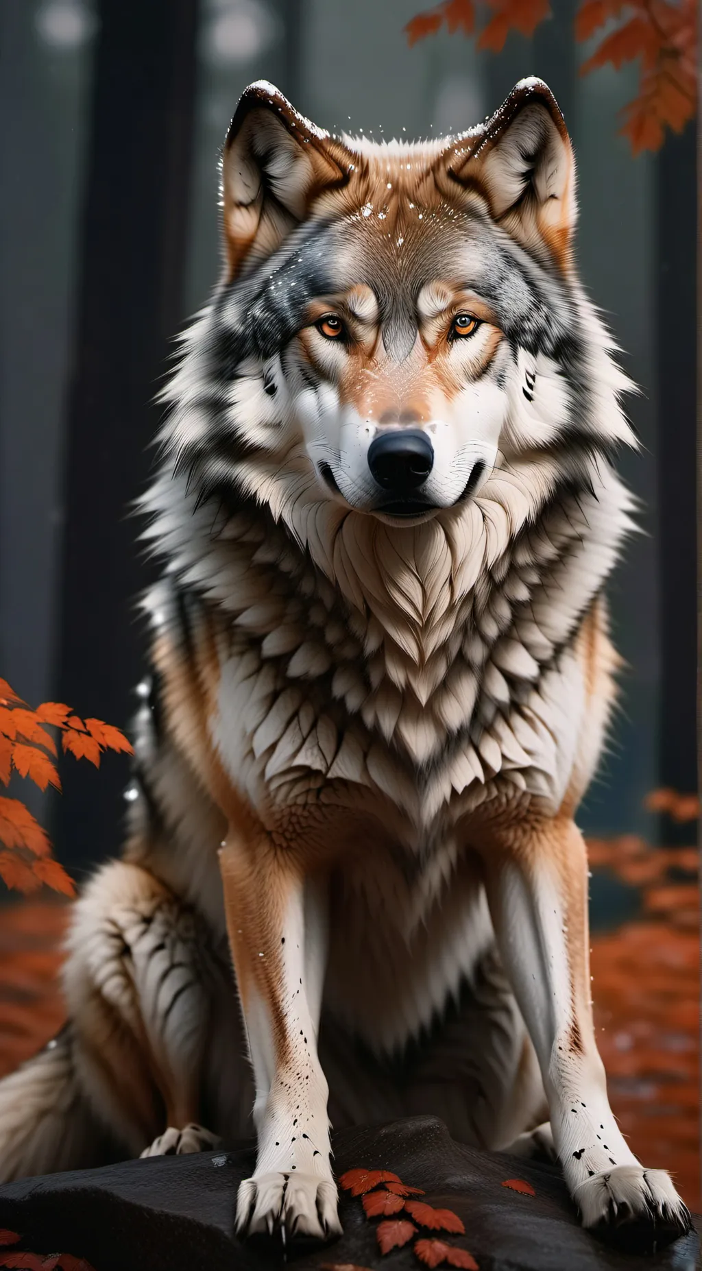 ai character: wolf background
