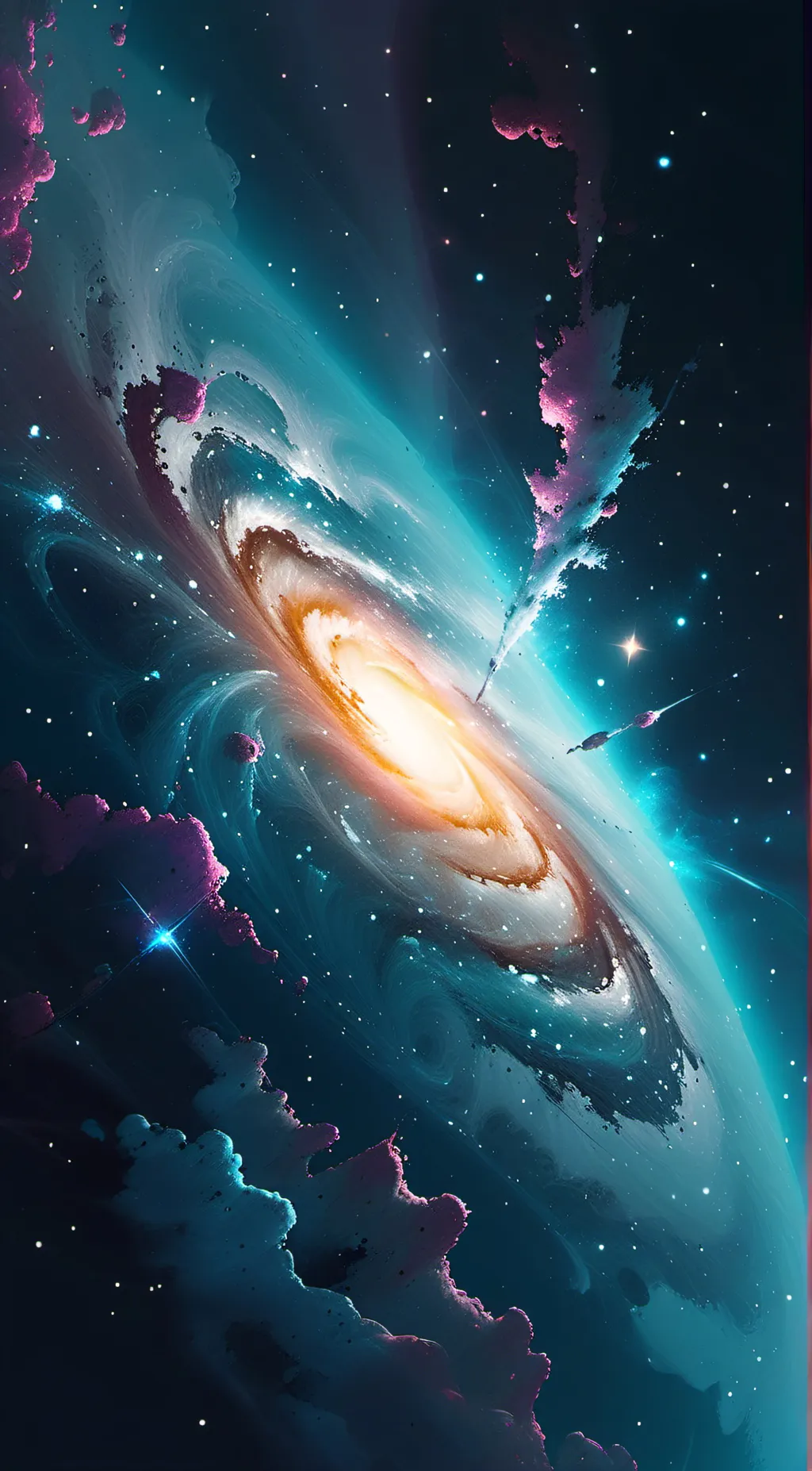 ai character: Moonlight background