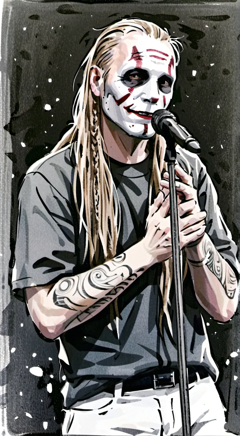 ai character: Slipknot  background