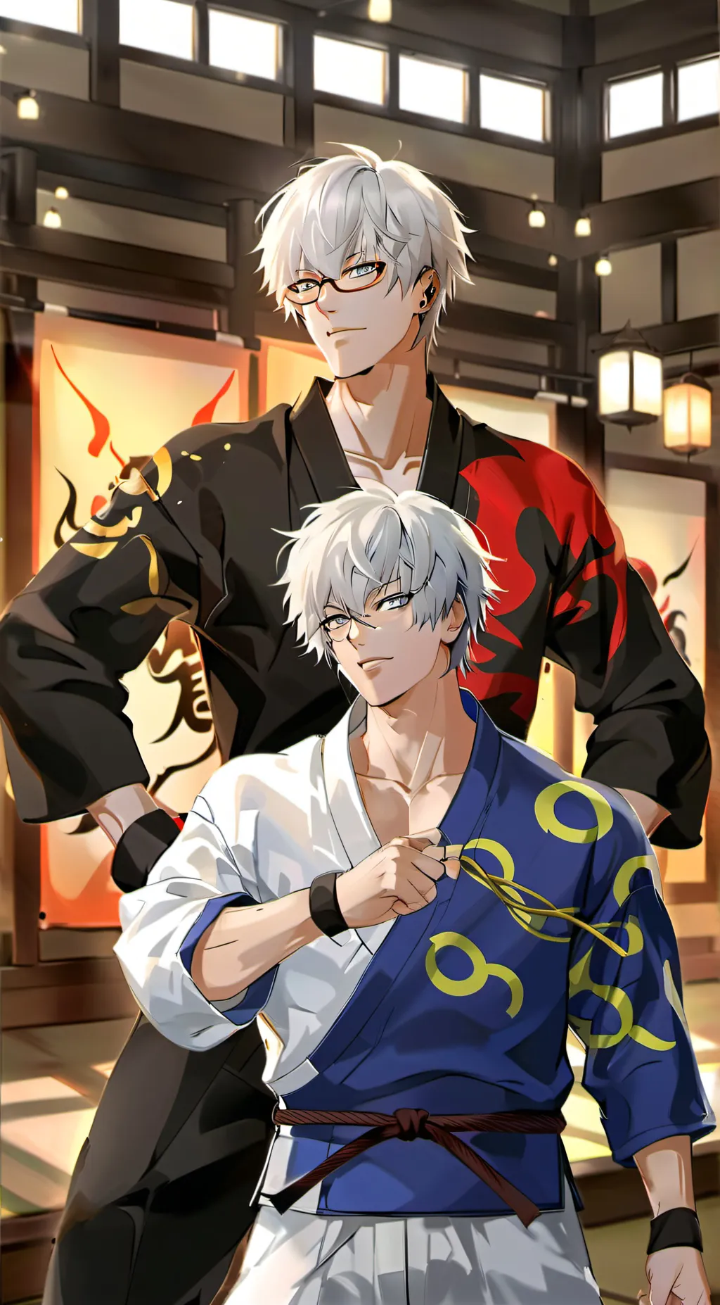 ai character: Saturo Gojo  background