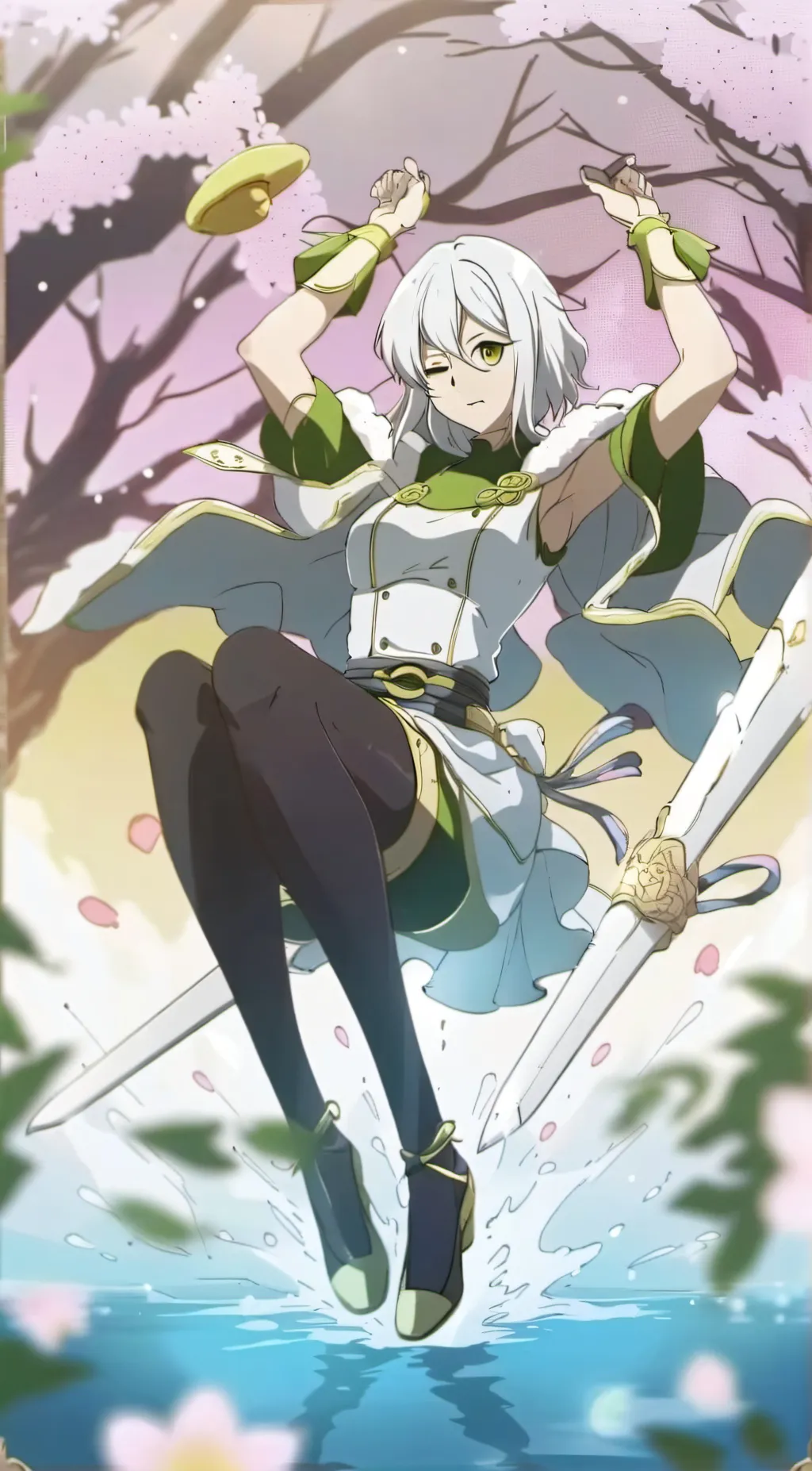 ai character: Cherry background