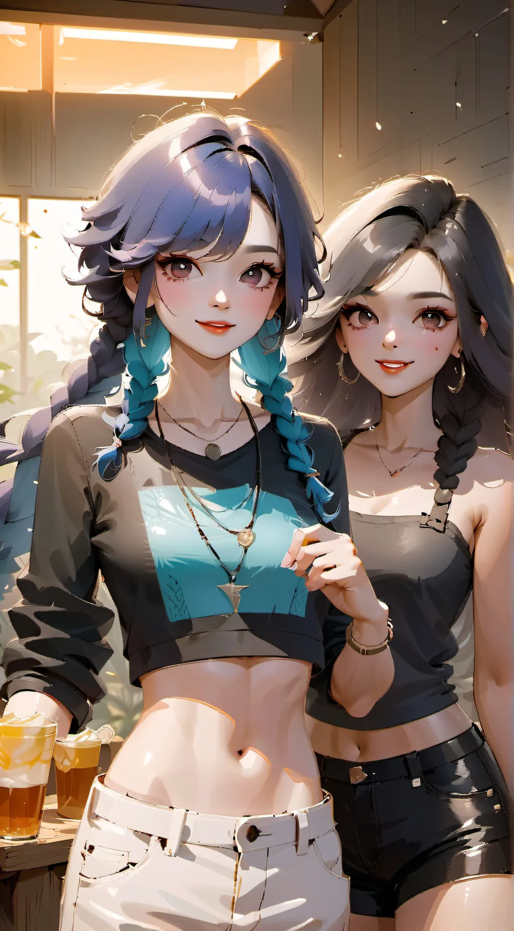 ai character: troubled sisters background