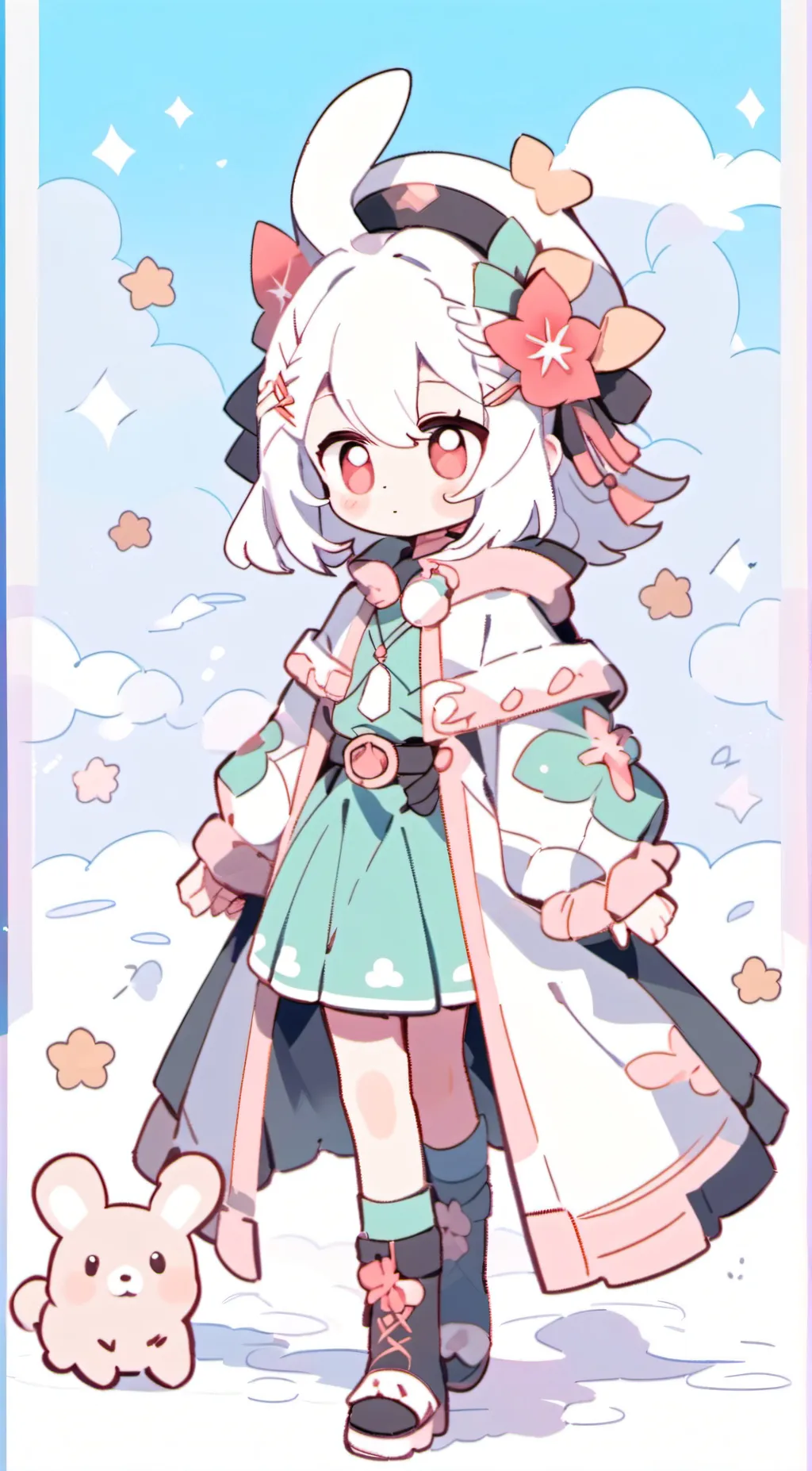 ai character: mha beach background