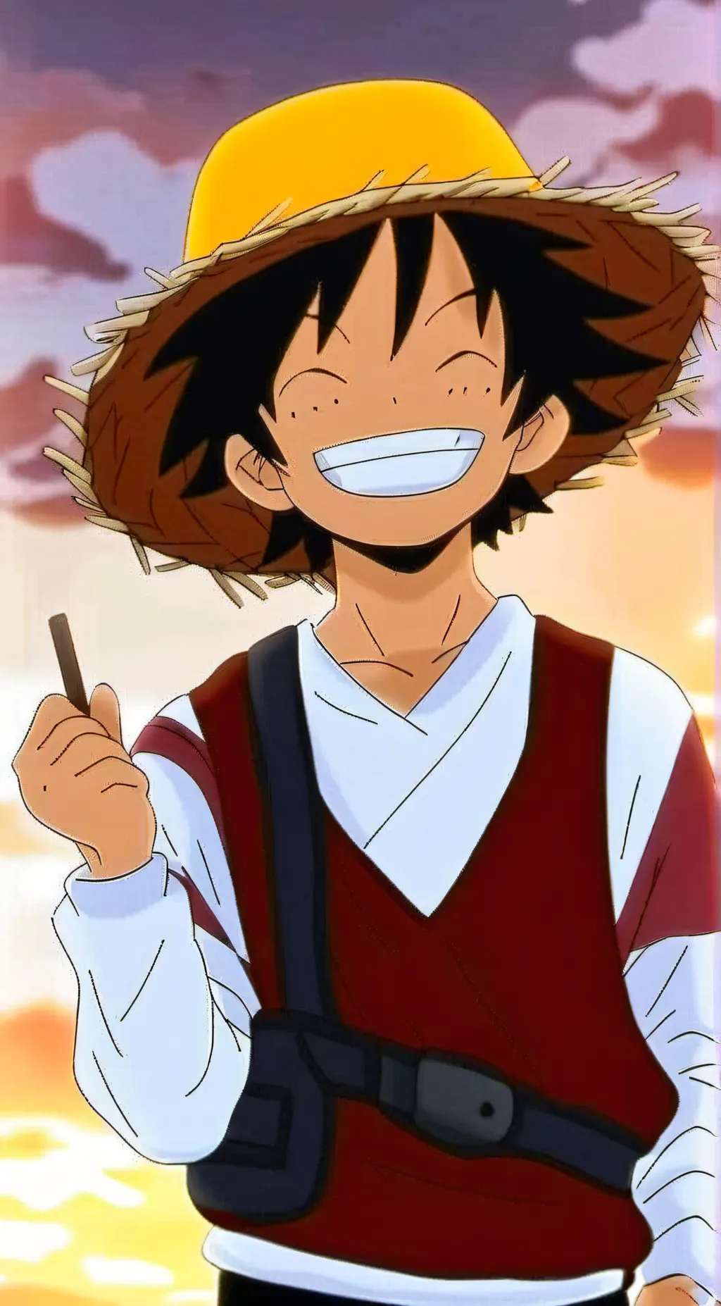 ai character: Luffy background