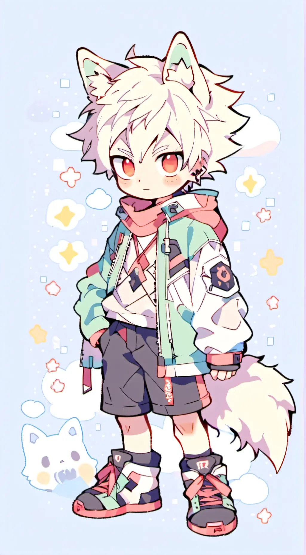 ai character: katsuki bakugo background