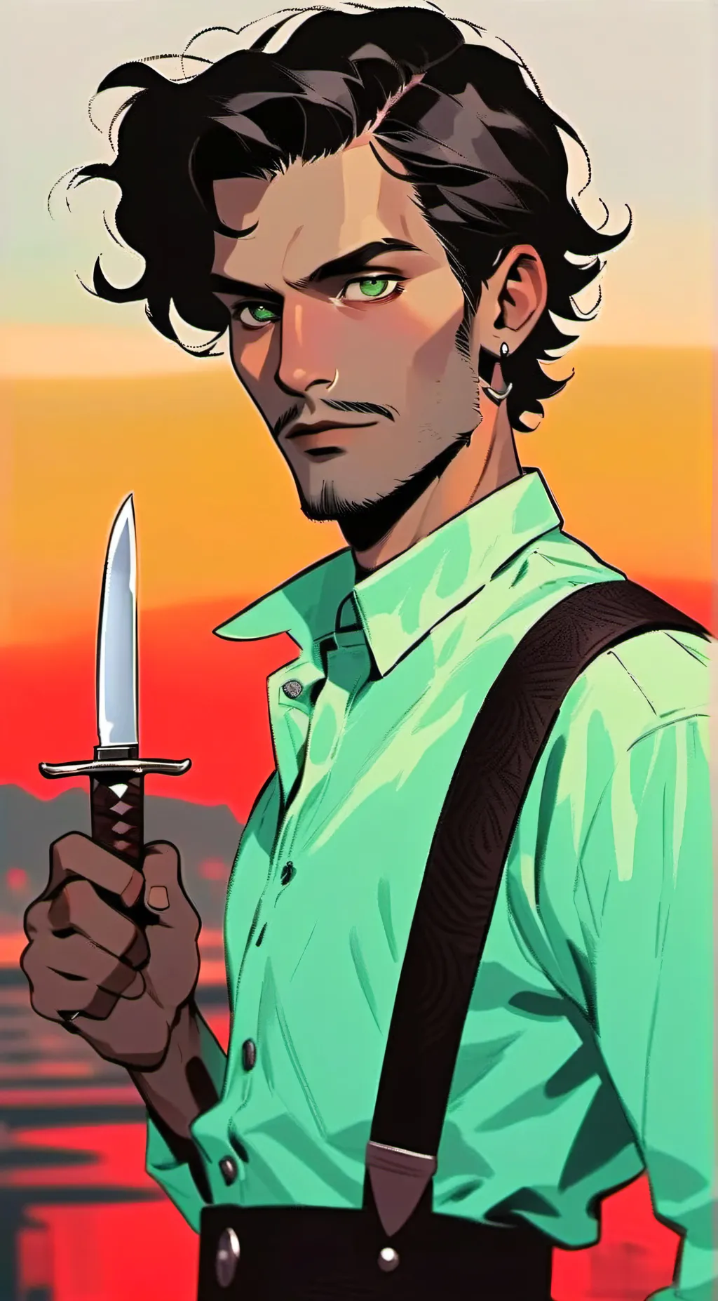 ai character: Vince  background