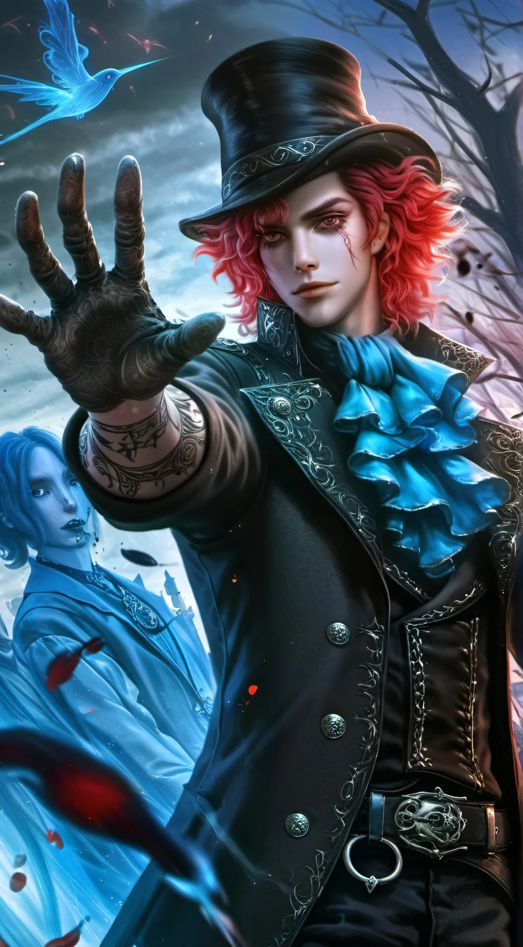 ai character: Jack d' Dark Wonka background