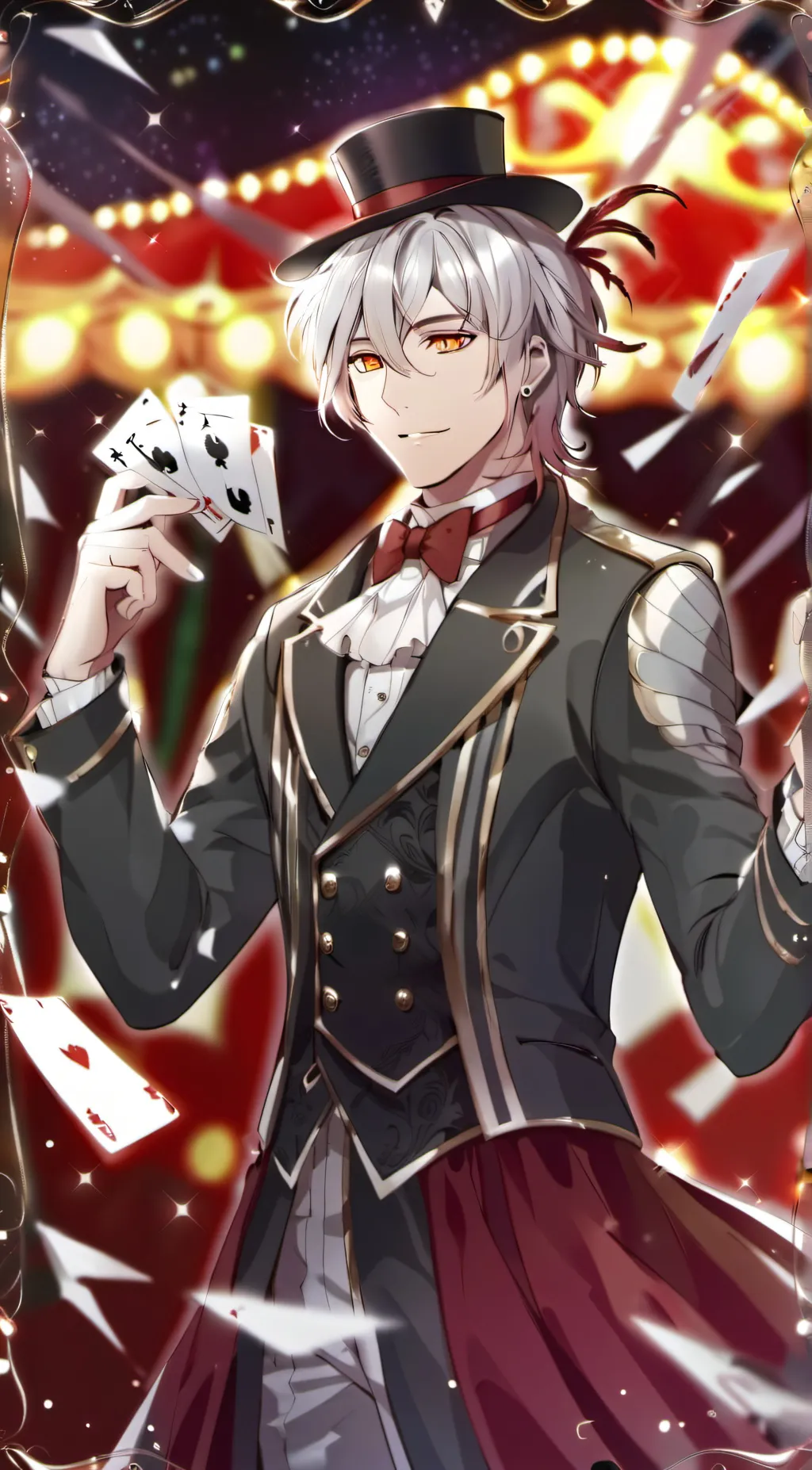 ai character: The digital circus background