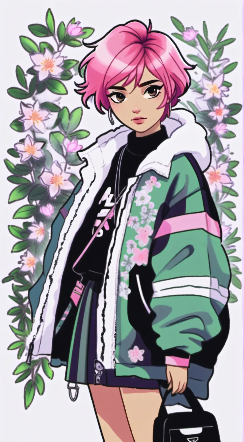 ai character: bright radier background