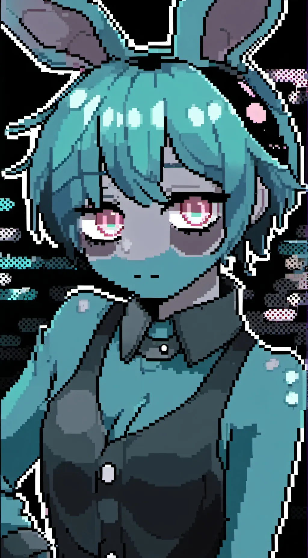 ai character: Green Olive background