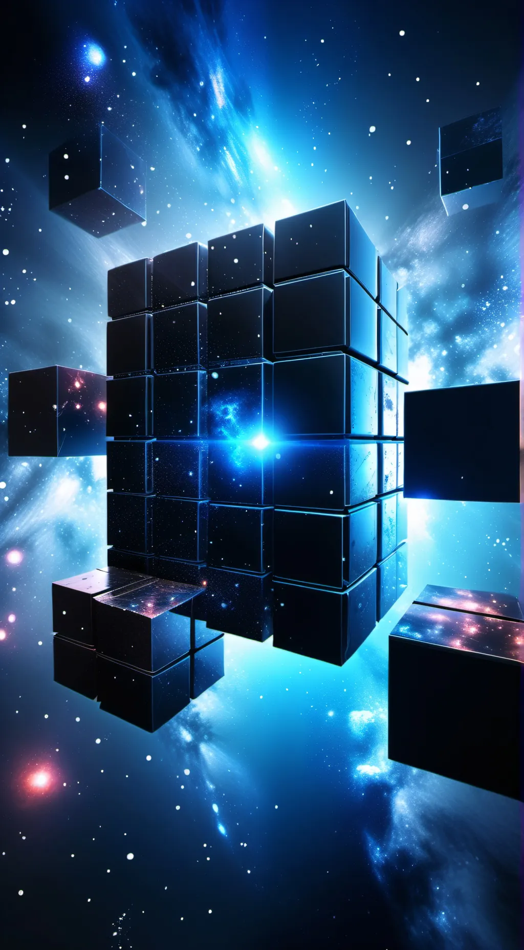 ai character: cube background