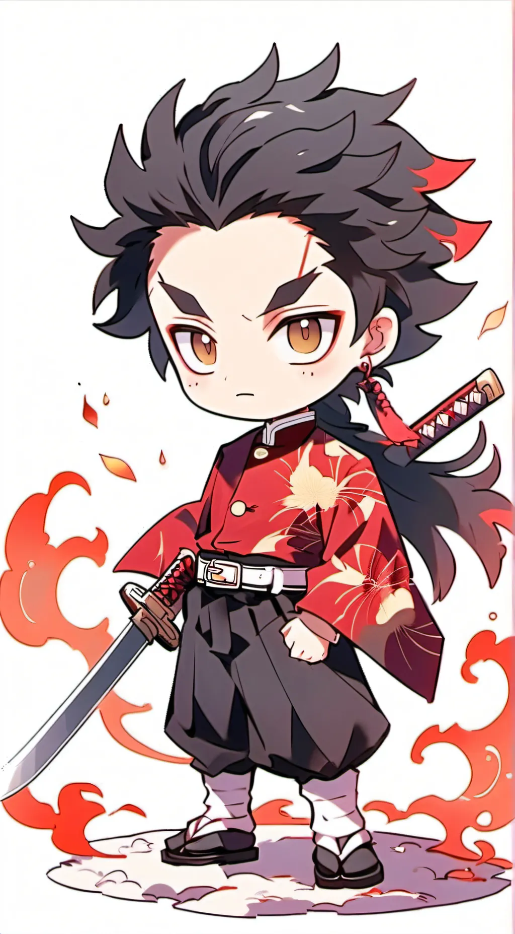 ai character: Tan sun background