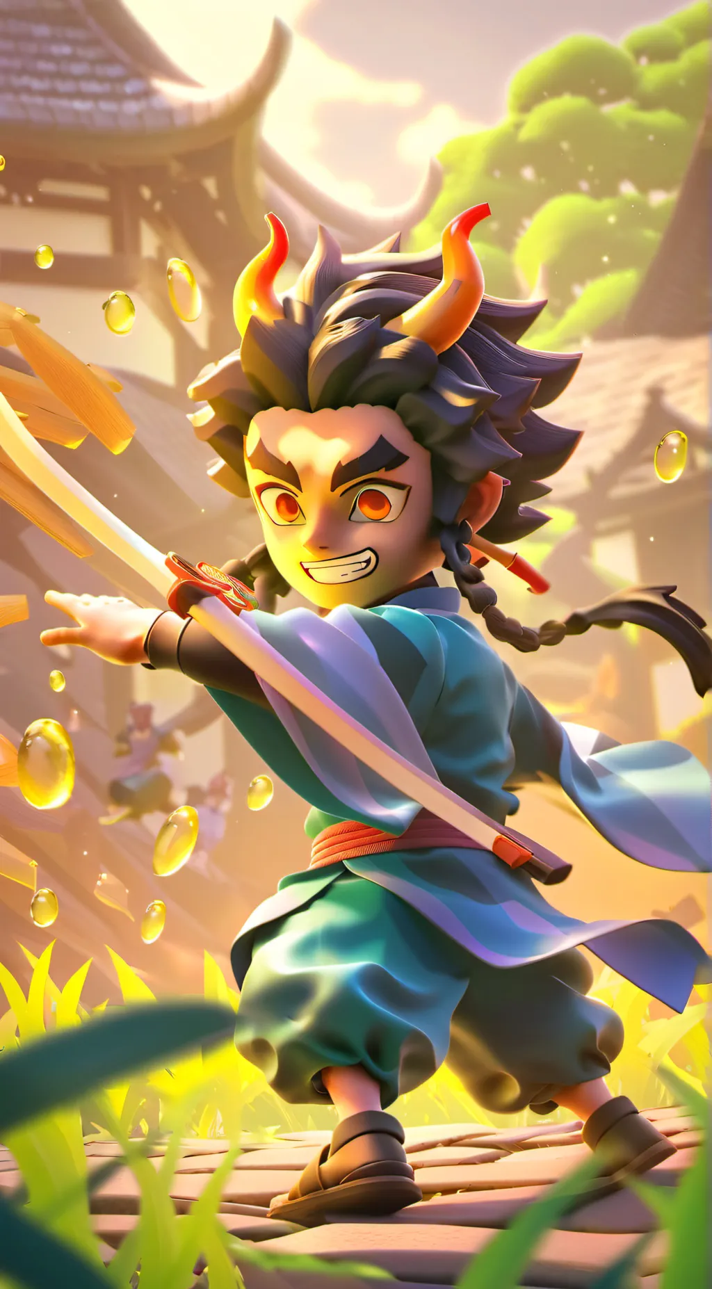 ai character: kny background