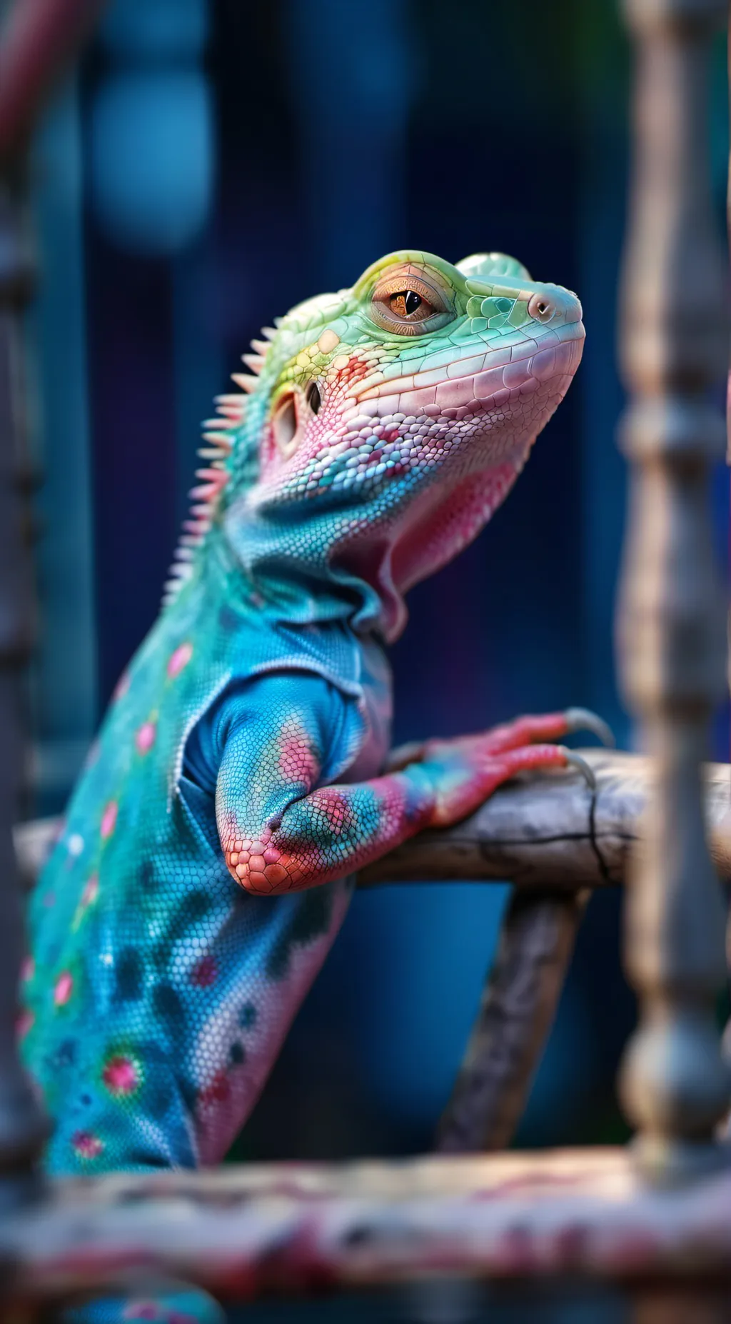 ai character: pet lizard background