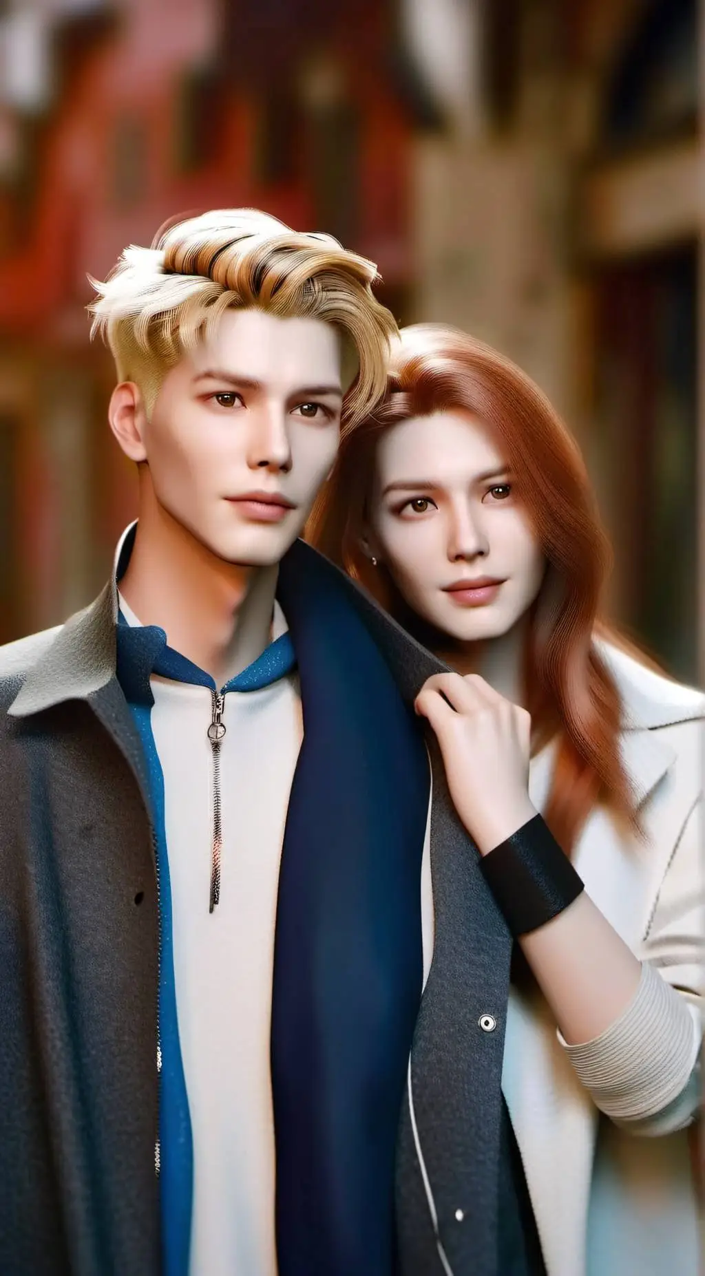 ai character: James and Lila  background