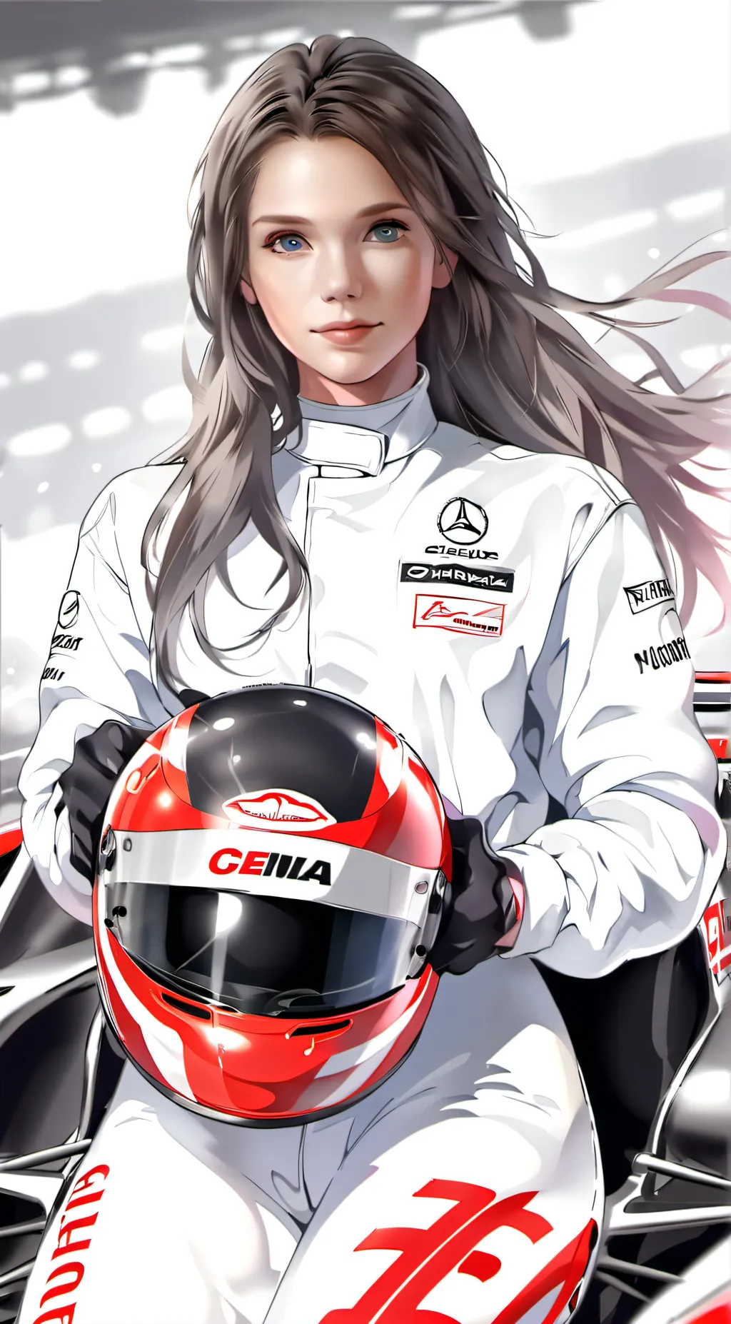 ai character: rose background