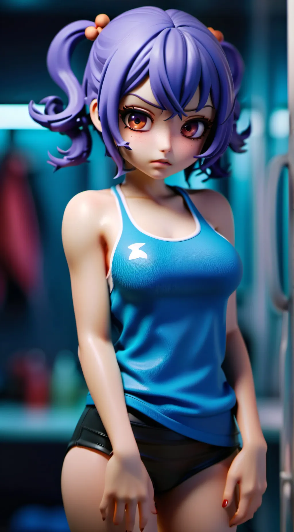 ai character: shy background